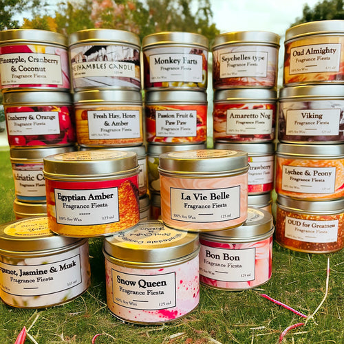 Fiesta Candle in a Tin - £6 each (or 3 for £15)