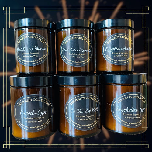 'Ilkley Amber' (20cl) Black lid