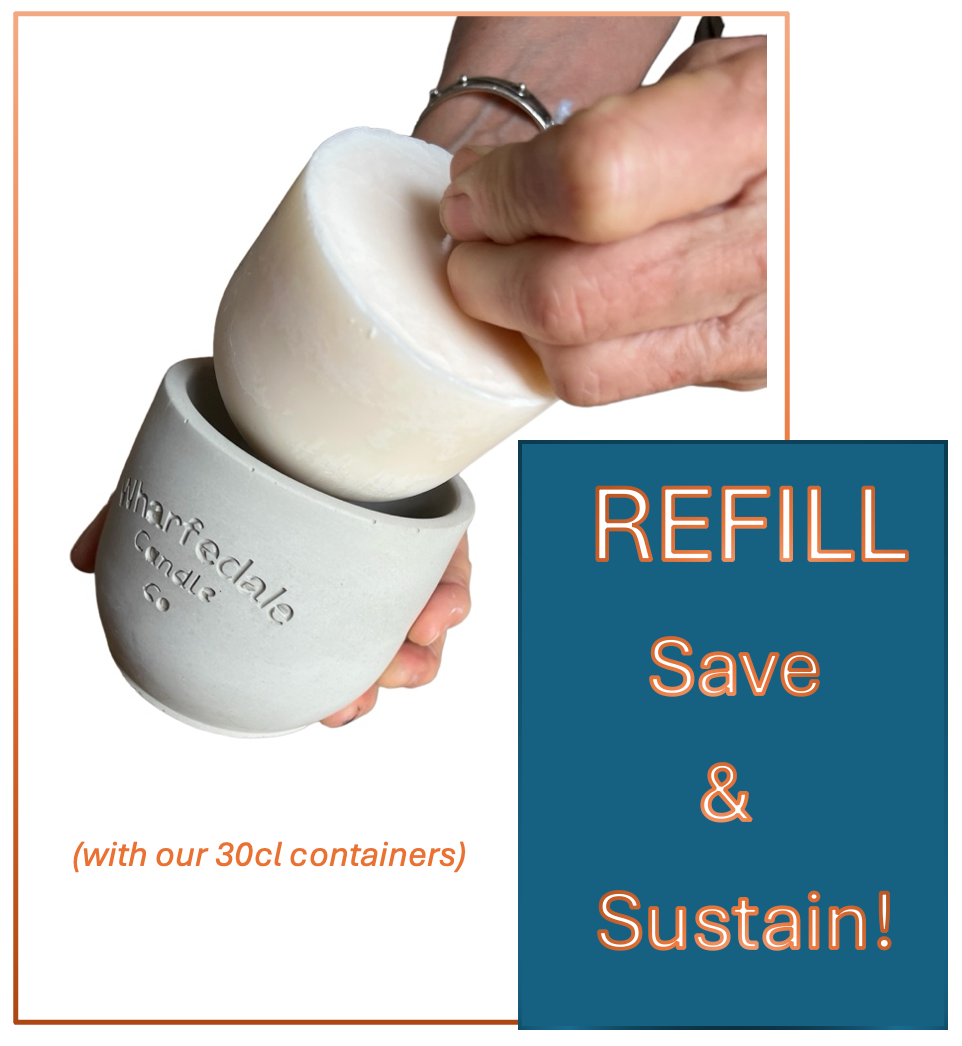 Ilkley Stone Bespoke Candle  & REFILLS (30cl)