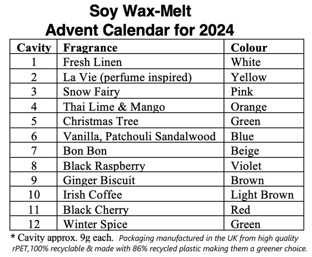 Advent Calendar 2025 - Soy wax