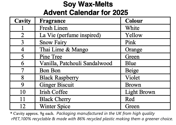 Advent Calendar 2025 - Soy wax