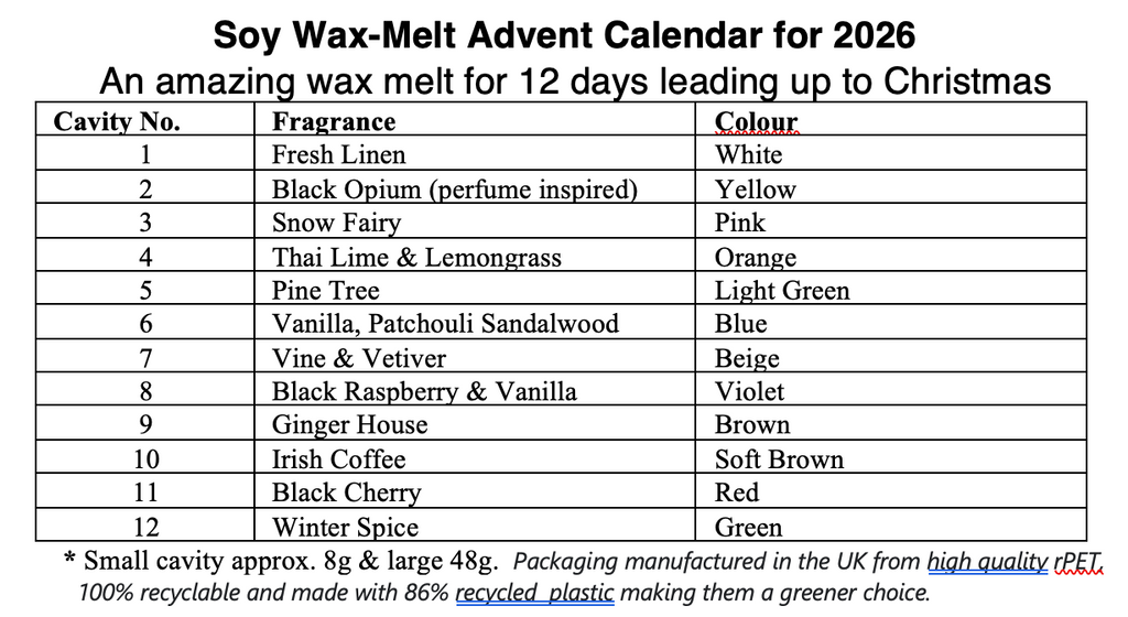 Advent Calendar 2026 - Soy wax