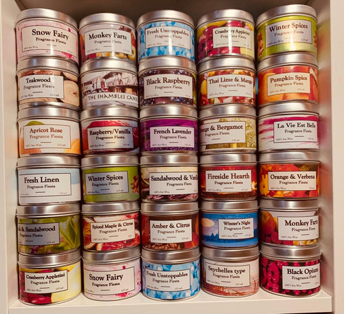 Fiesta Candle in a Tin - £6 each (or 3 for £15)